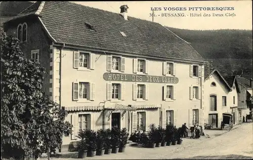 Ak Bussang Lothringen Vosges, Hotel des Deux Clefs