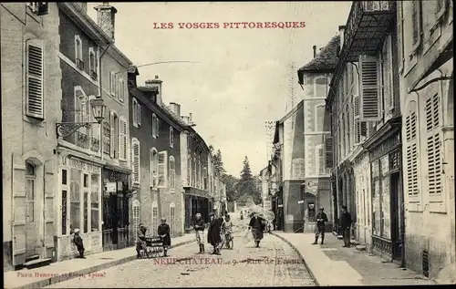 Ak Neufchateau Lothringen Vosges, Straßenpartie