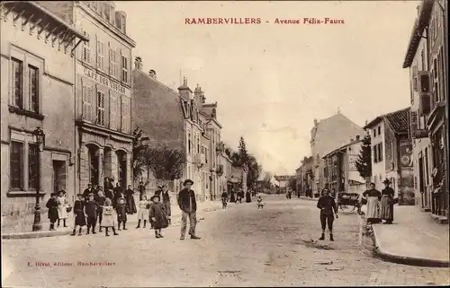 Ak Rambervillers Lothringen Vosges, Avenue Felix Faure