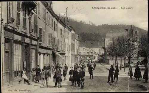 Ak Raon l'Etape Lothringen Vosges, Rue Thiers