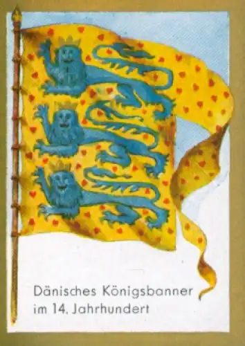 Sammelbild Ulmenried Fahnenbild Nr. 49, Dänisches Königsbanner im 14. Jahrhundert