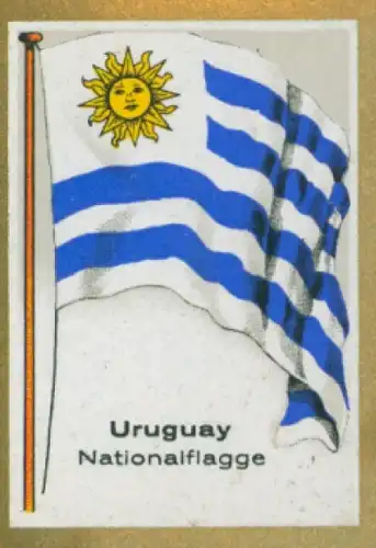 Sammelbild Ulmenried Fahnenbild Nr. 360, Uruguay, Nationalflagge