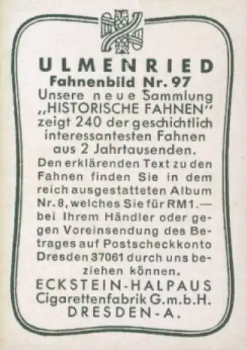 Sammelbild Ulmenried Fahnenbild Nr. 97, Hugenottenfahne