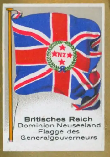 Sammelbild Ulmenried Fahnenbild Nr. 396, Britisches Reich, Dominion Neuseeland