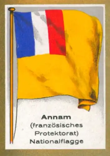Sammelbild Ulmenried Fahnenbild Nr. 227, Annam, Nationalflagge