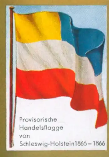 Sammelbild Ulmenried Fahnenbild Nr. 217, Provisorische Handelsflagge von Schleswig Holstein 1865