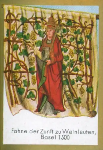 Sammelbild Ulmenried Fahnenbild Nr. 90, Fähnlein der Zunft zu Weinleuten, Basel 1500