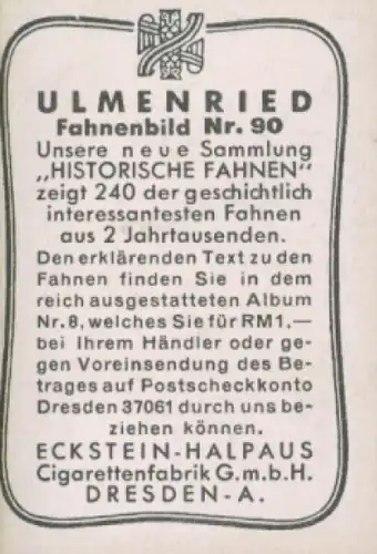 Sammelbild Ulmenried Fahnenbild Nr. 90, Fähnlein der Zunft zu Weinleuten, Basel 1500