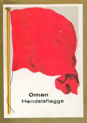 Sammelbild Ulmenried Fahnenbild Nr. 262, Oman, Handelsflagge