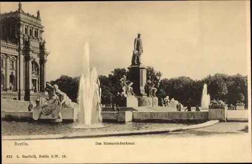 Ak Berlin Tiergarten, Bismarckdenkmal