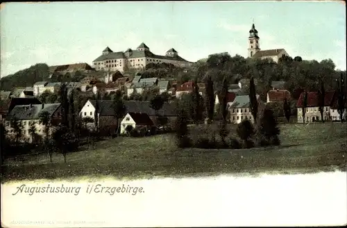 Ak Augustusburg im Erzgebirge, Gesamtansicht