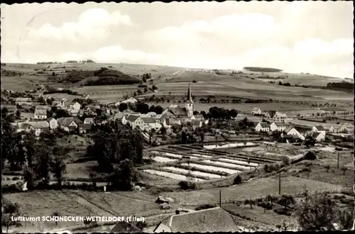 Ak Wetteldorf Schönecken in der Eifel, Panorama