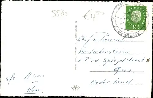 Ak Bitburg in der Eifel, Albachgrotte, Landratsamt, Ehrenmal, Panorama