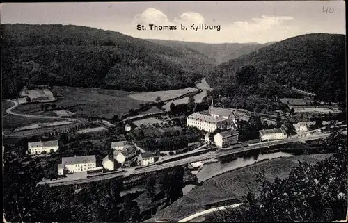 Ak Sankt Thomas in der Eifel, Ansicht von oben
