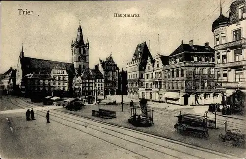 Ak Trier an der Mosel, Hauptmarkt