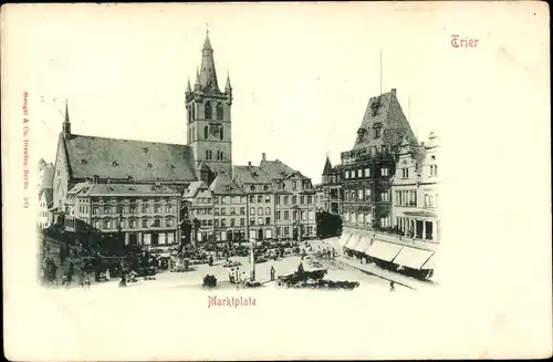 Ak Trier an der Mosel, Marktplatz