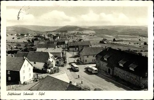 Ak Schmidt Nideggen Eifel, Straße, Wohnhäuser, Reisebus