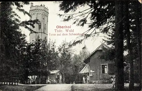 Ak Oberhof im Thüringer Wald, Turm auf dem Schneekopf