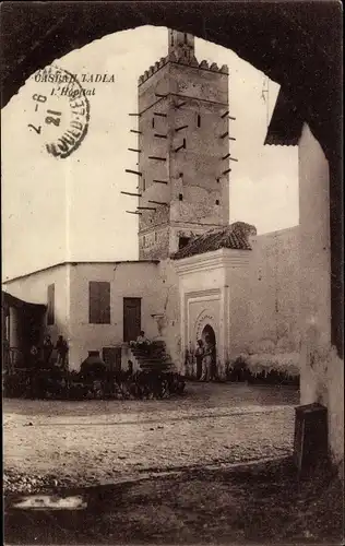Ak Kasbah Kasba Tadla Marokko, l'Hopital