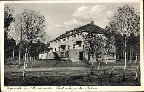 Ak Haltern am See, Borkenberge, Blick auf die Jugendherberge Stausee