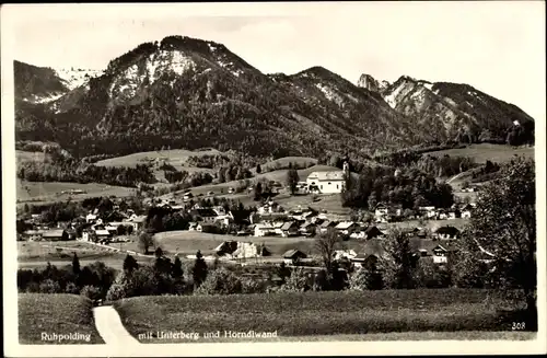 Ak Ruhpolding in Oberbayern, Unterberg und Hörndlwand, Panorama