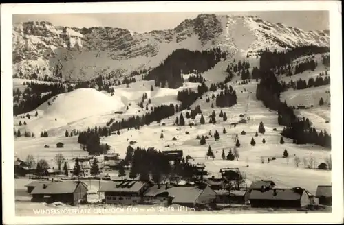 Ak Oberjoch Bad Hindelang im Oberallgäu, Panorama, Winterlandschaft