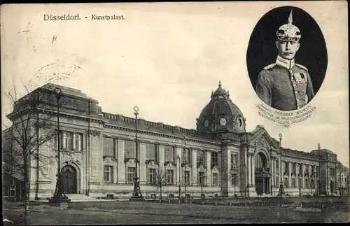 Ak Düsseldorf, Partie am Kunstpalast, Prinz Friedrich Wilhelm