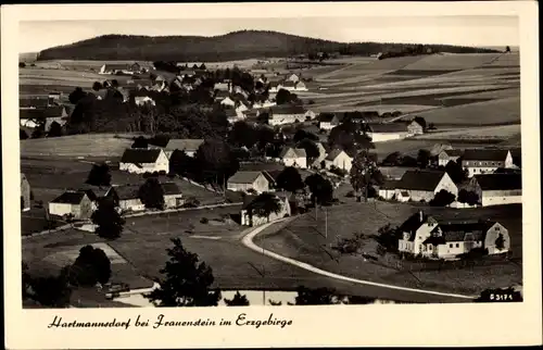 Ak Hartmannsdorf Reichenau im Erzgebirge, Totalansicht