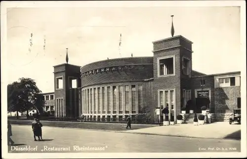 Ak Düsseldorf am Rhein, Restaurant Rheinterrasse, GeSoLei 1926