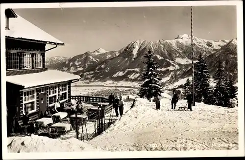 Ak Oberstdorf im Oberallgäu, Schrattenwang, Alpenhotel Schönblick, Wintersport, Schnee