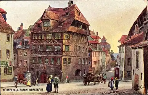 Künstler Ak Flower, Charles, Nürnberg in Mittelfranken Bayern, Albrecht Dürer Haus