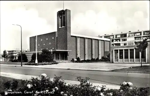 Ak Hoogeveen Drenthe Niederlande, Geref. Kerk