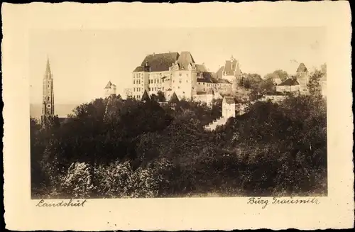 Ak Landshut in Niederbayern, Burg Trausnitz