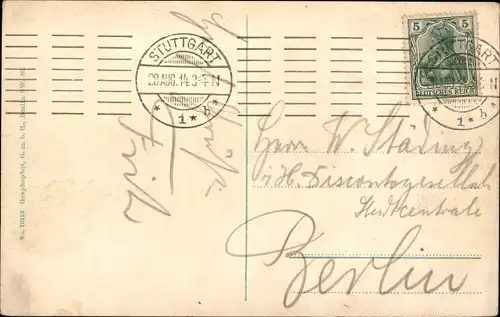 Ak Stuttgart in Württemberg, Eberhards-Gruppe