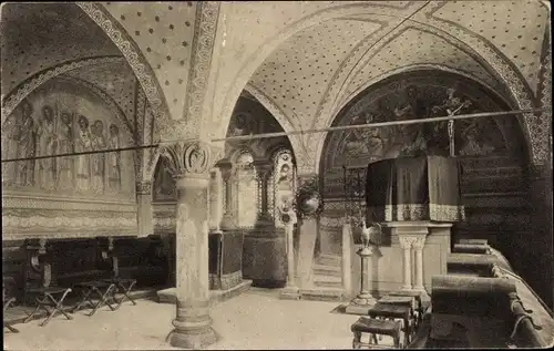 Ak Lutherstadt Eisenach in Thüringen, Wartburg, Die Kapelle, Innenansicht