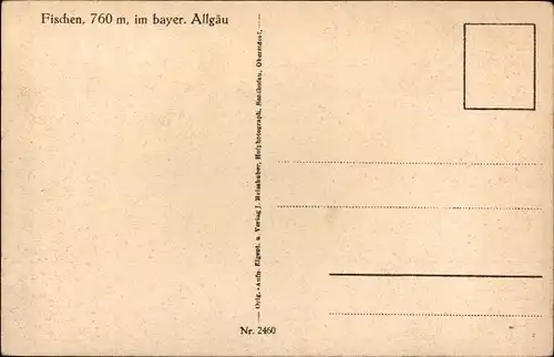 Ak Fischen im Allgäu Schwaben, Panorama