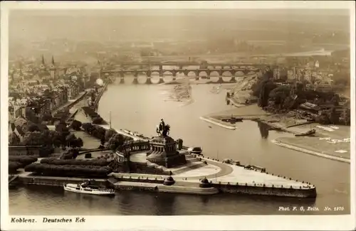 Ak Koblenz am Rhein, Deutsches Eck, Der Deutsche Rhein,