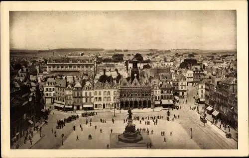 Ak Hansestadt Bremen, Stadtübersicht, Platz, Denkmal