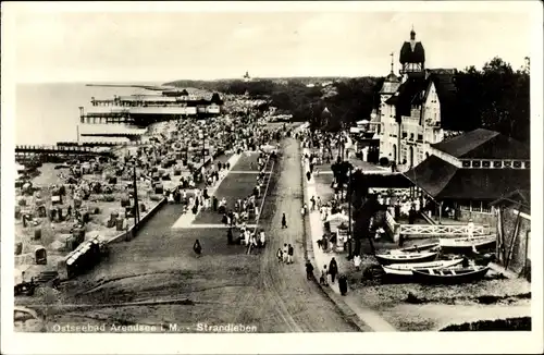 Ak Ostseebad Arendsee Kühlungsborn, Strand, Promenade