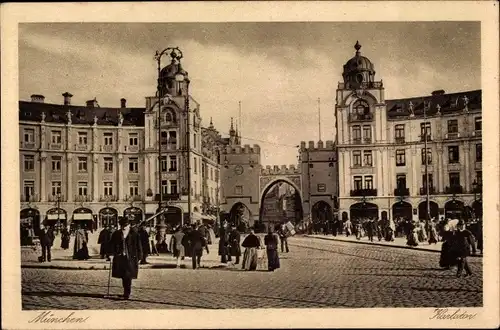 Ak München, Karlstor, Passanten, Kartoffeltagung 1922