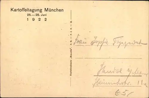 Ak München, Karlstor, Passanten, Kartoffeltagung 1922