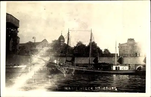 Foto Ak Hamburg, Hafenmotiv, Schiff, Marie Hilck