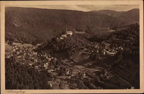 Ak Schwarzburg in Thüringen, Blick vom Trippstein