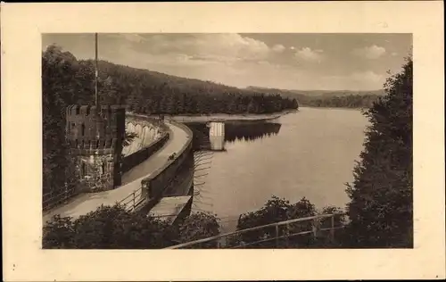 Ak Remscheid, Remscheider Talsperre, Restaurant zur Mebusmühle, Geschw. Causemann