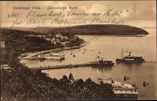 Ak Glücksburg an der Ostsee, Glücksburger Bucht, Flensburger Förde