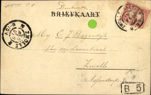 Ak Zwolle Overijssel Niederlande, Teilansicht, Gewässer