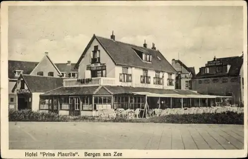 Ak Bergen aan Zee Nordholland Niederlande, Hotel Prins Maurits