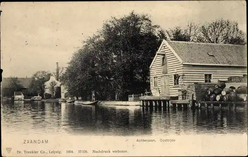 Ak Zaandam Zaanstad Nordholland, Achterzaan, Oostzijde