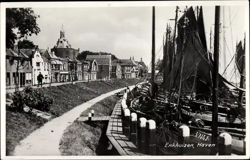 Ak Enkhuizen Nordholland Niederlande, Haven, Boote