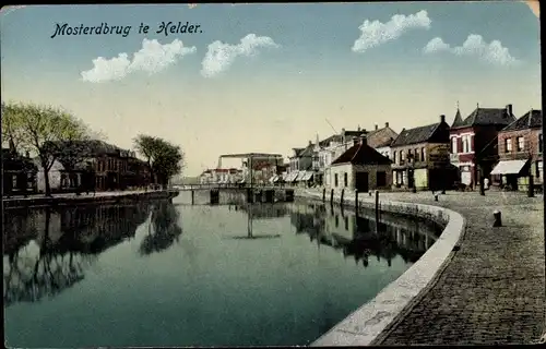 Ak Den Helder Nordholland Niederlande, Mosterdbrug